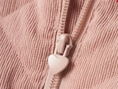 Name It overgangsjakke pale mauve med hjertebroderi